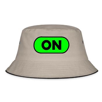 On - Bucket Hat - Khaki/Schwarz - Vorne