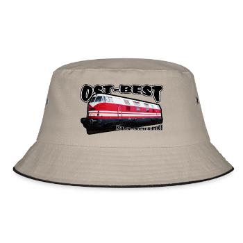 DDR Diesellok V180 Deutsc - Bucket Hat - Khaki/Schwarz - Vorne