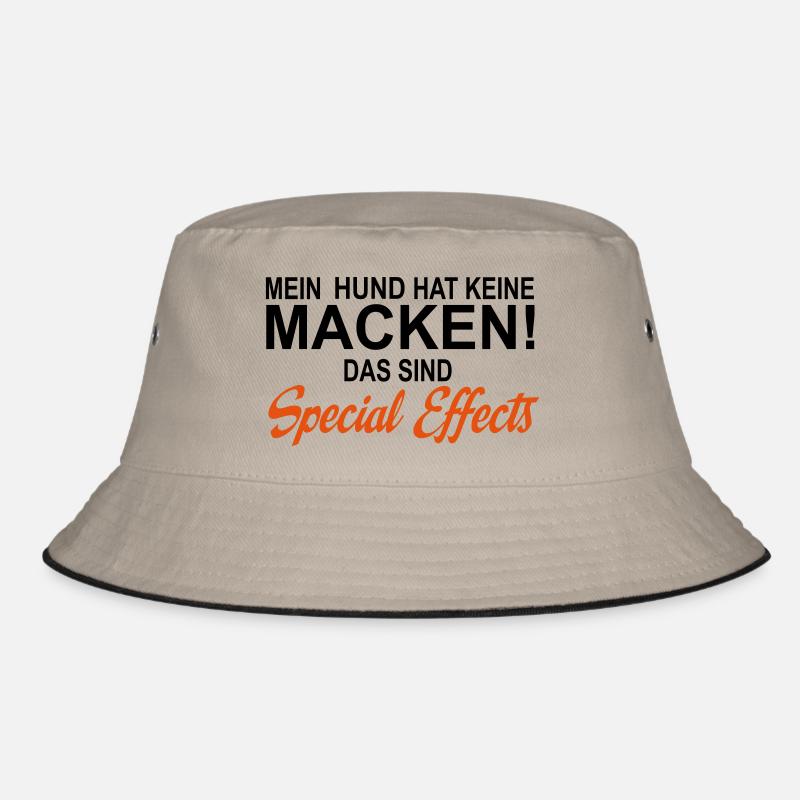 Hund - Bucket Hat - Khaki/Schwarz