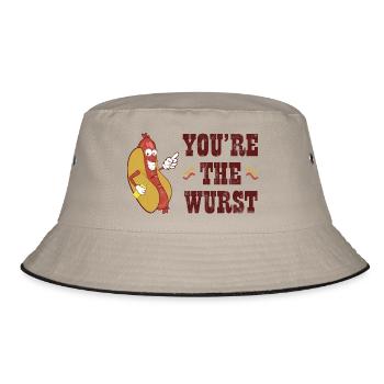 World Bratwurst Day - Day of Bratwurst - Bucket Hat - khaki/black - Front