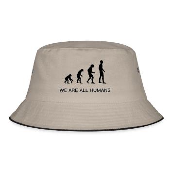Evolution - Bucket Hat - Khaki/Schwarz - Vorne