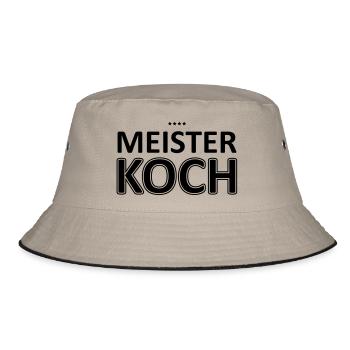 Koch / / Master Chef / / Four Stars / / master - Bucket Hat - khaki/black - Front