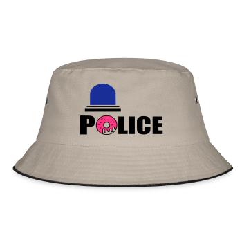 police d - Bucket Hat - khaki/black - Front
