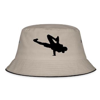 Breakdancing Breaking B-Boying B-Girling Hip-Hop - Bucket Hat - khaki/black - Front