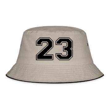 23 - Bucket Hat - khaki/black - Front
