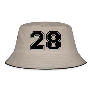 28 - Bucket Hat - khaki/black - Front