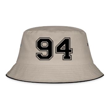 94 - Bucket Hat - khaki/black - Front