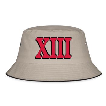 13th Birthday - Bucket Hat - khaki/black - Front