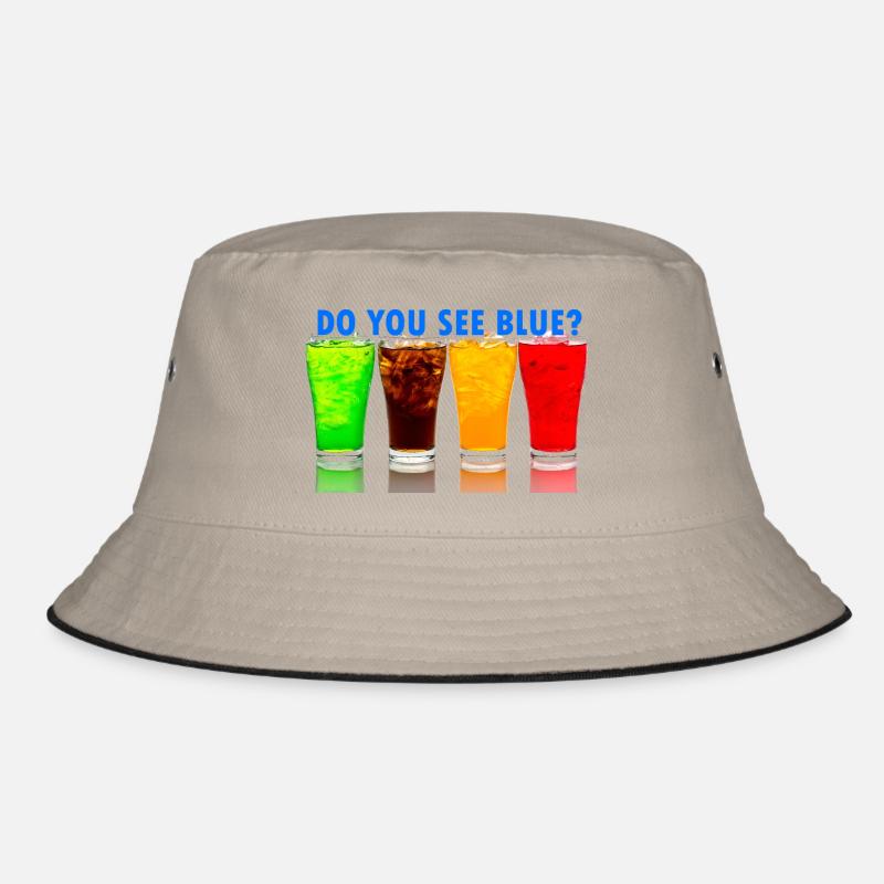 Do You See Blue? Colored drinks Bucket Hat