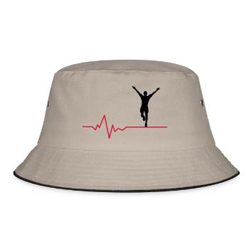 Jogger Puls - Bucket Hat - Khaki/Schwarz - Vorne