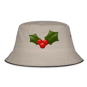 Smiley Holly - Bucket Hat - khaki/black - Front