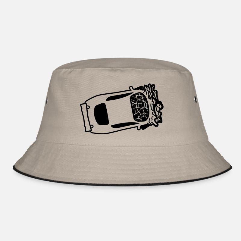 unfall crash totalschaden zerquetscht dellen kaput Bucket Hat