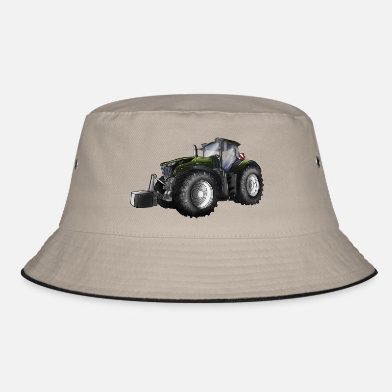 TRAKTOR - Bucket Hat - Khaki/Schwarz