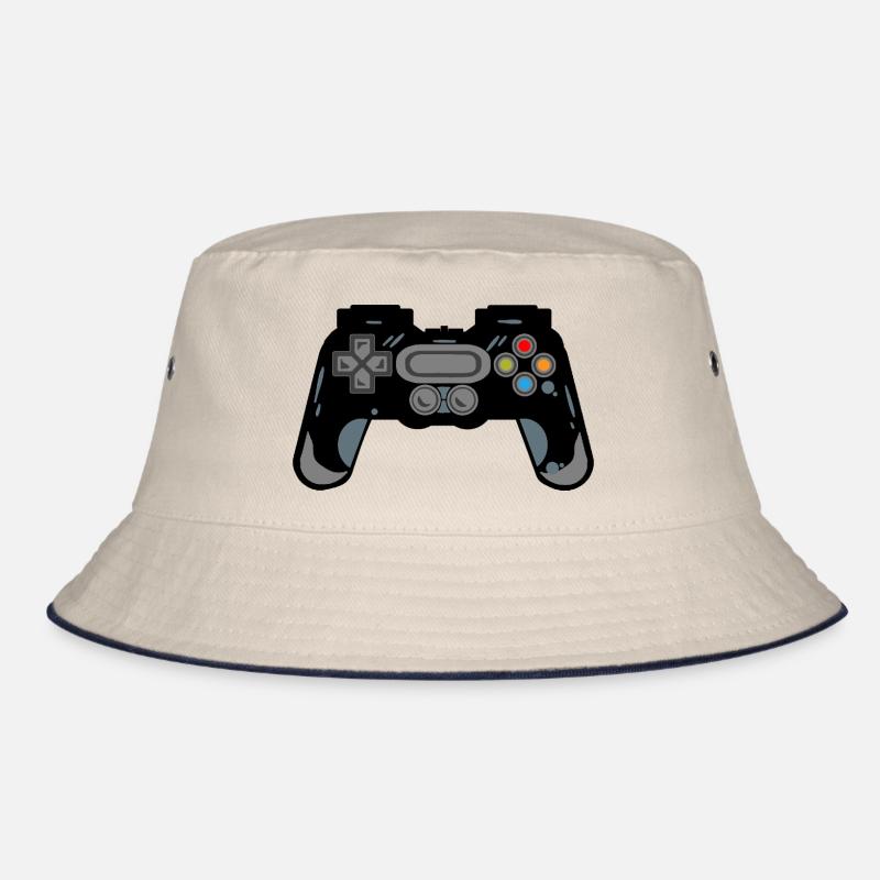 Retro Controller Silhouette Bucket Hat