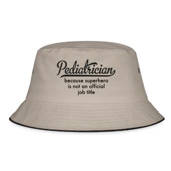 Pediatrician - Bucket Hat - khaki/black - Front