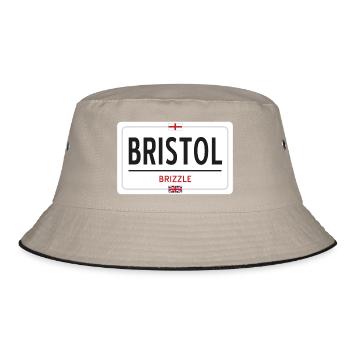 Bristol town sign - Bucket Hat - khaki/black - Front