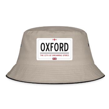 Oxford town sign - Bucket Hat - khaki/black - Front