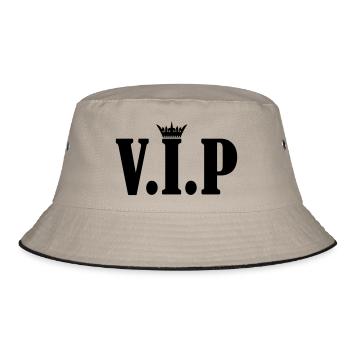 VIP Crown - Bucket Hat - khaki/black - Front