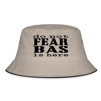 Do not fear Bas is here - Bucket Hat - khaki/black - Front