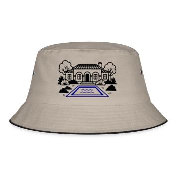 Finca House Villa - Bucket Hat - khaki/black - Front