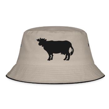 Schwarze Kuh - Bucket Hat - Khaki/Schwarz - Vorne
