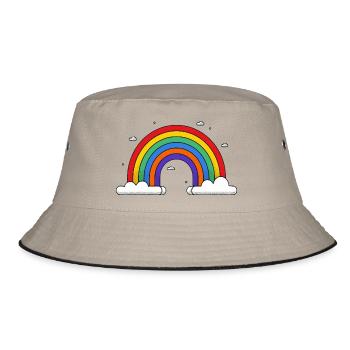 Arc-en-ciel sur les nuages - Bob - kaki/noir - Devant