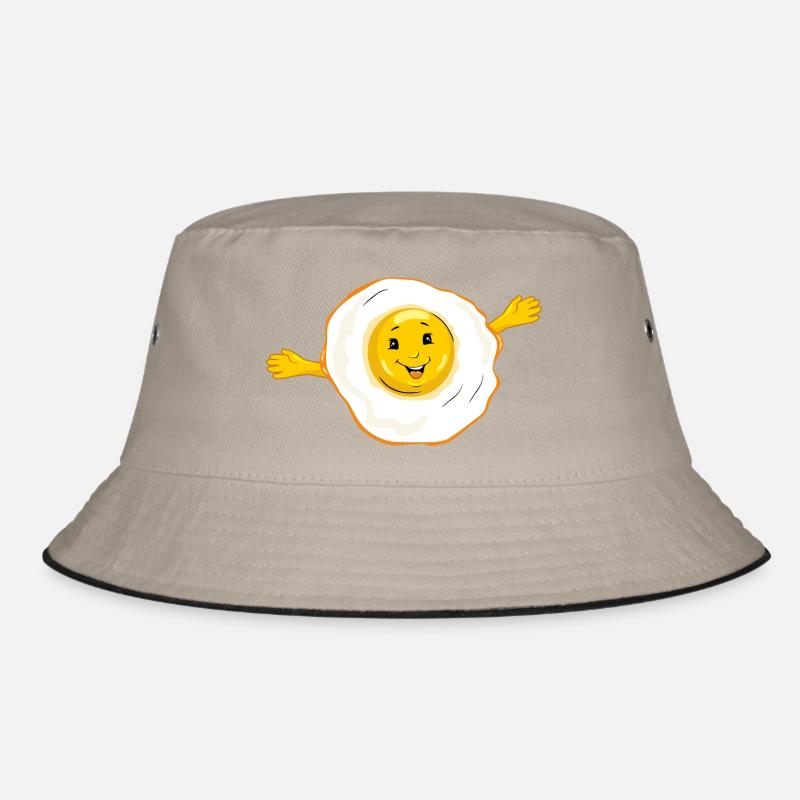 Cartoon_smiling_fried_egg Bucket Hat
