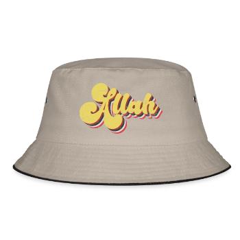 Allah Vintage - Bucket Hat - Khaki/Schwarz - Vorne
