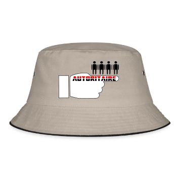 Authoritarian fist - Bucket Hat - khaki/black - Front