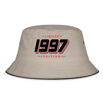 29. Geburtstag Limited Edition Jahrgang 1997 - Bucket Hat - Khaki/Schwarz - Vorne