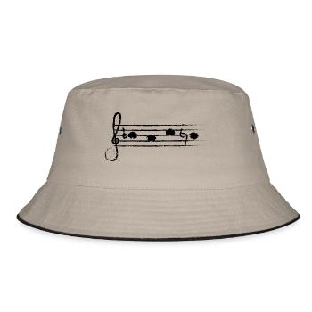 BACH en partitions (noir) - Bob - kaki/noir - Devant