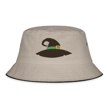 Sorcière - Chapeau de sorcière - Bob - kaki/noir - Devant