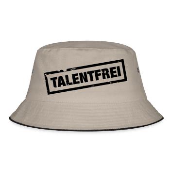 Talentfrei Stempel - Bucket Hat - Khaki/Schwarz - Vorne