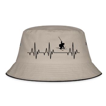 Heartbeat ECG skis ski freestyle hiver - Bob - kaki/noir - Devant