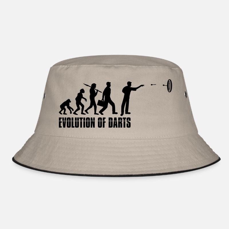 logo text evolution of development play cool there Bucket Hat