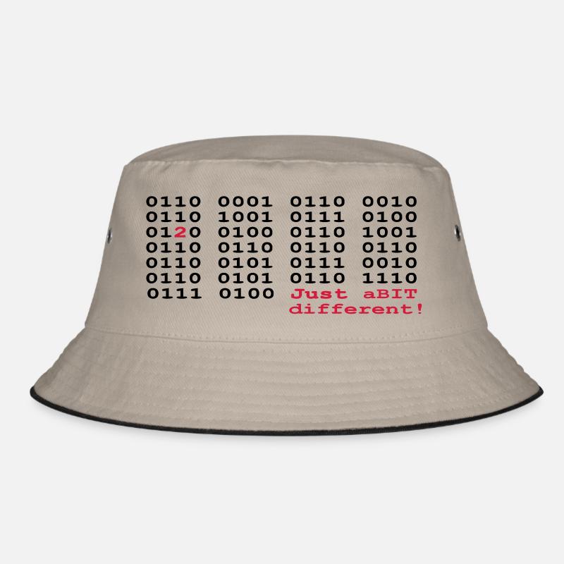 just a BIT different (2) - Bucket Hat - Khaki/Schwarz