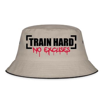 Train Hard No Excuses - Bob - kaki/noir - Devant