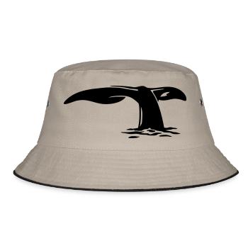 wal_fluke - Bucket Hat - Khaki/Schwarz - Vorne