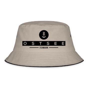 FEHMARN - Bucket Hat - Khaki/Schwarz - Vorne