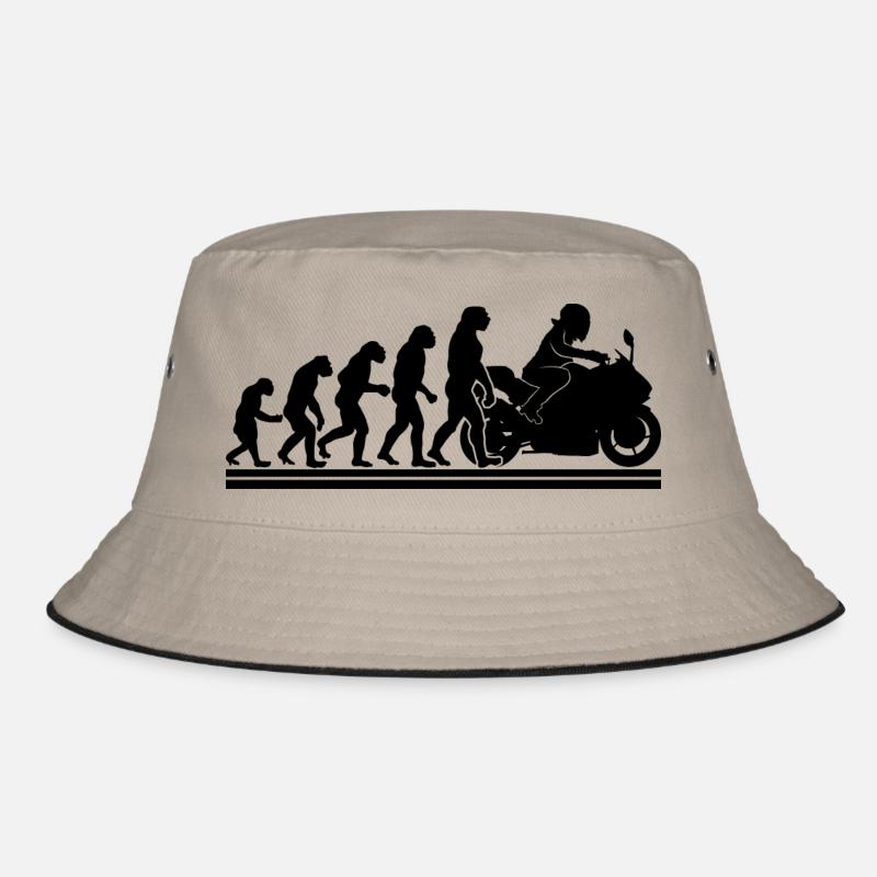 Evolution Motorradfahrer Enduro Motorrad Motorrad Bucket Hat