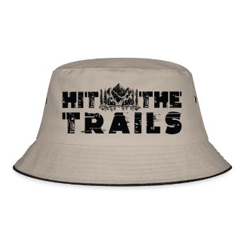 Trail Running Sports - Bucket Hat - khaki/black - Front