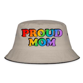Proud Mom LGBTQ rainbow LGBT pride month - Bob - kaki/noir - Devant