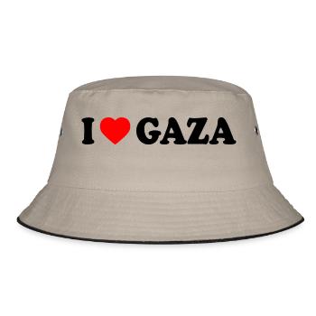 I love gaza - Bob - kaki/noir - Devant