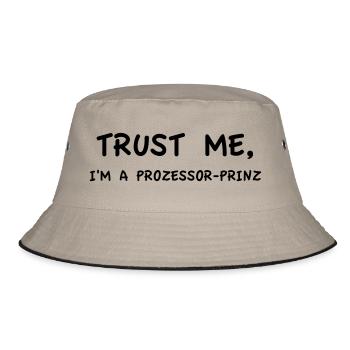 Trust Me I'm a Processor Prince Monochrome - Bucket Hat - khaki/black - Front