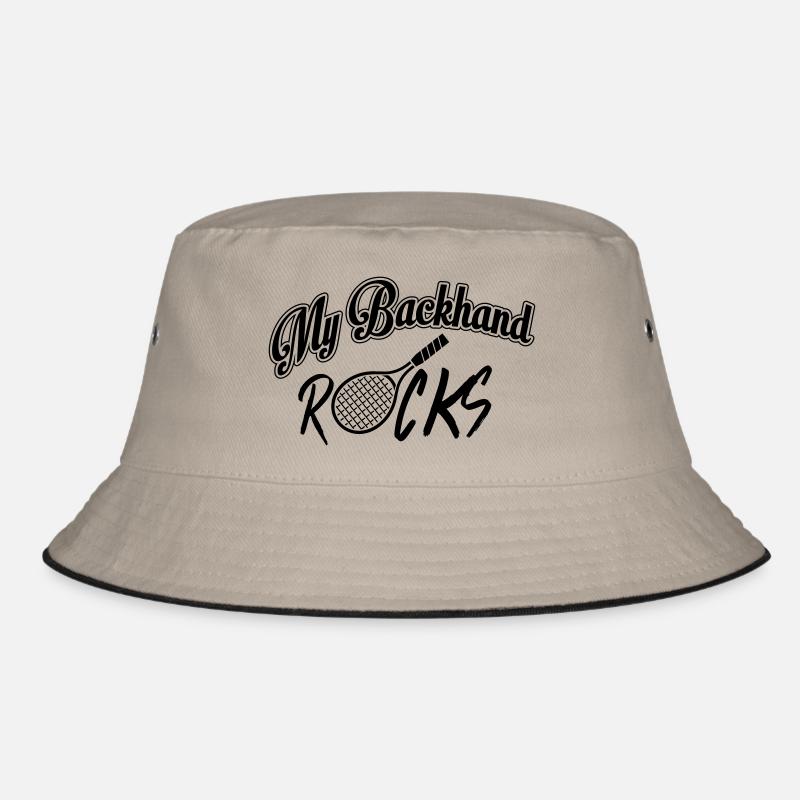 Tennis - my backhand rocks Bucket Hat