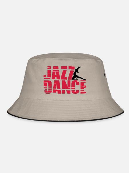 Jazz Dance - Bucket Hat - Khaki/Schwarz - Vorne