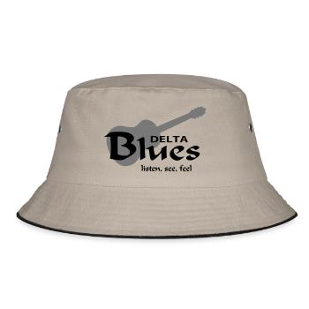 DeltaBluesListenSeeFeel - Bucket Hat - khaki/black - Front