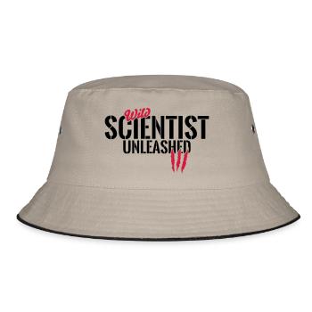 Wild scientists unleashed - Bucket Hat - khaki/black - Front