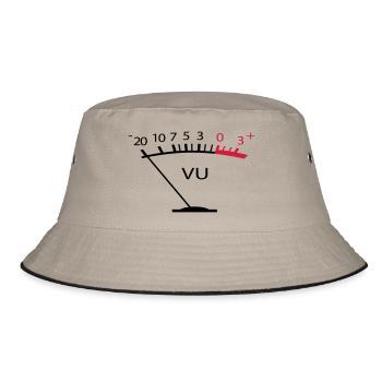 VU Meter Tontechnik Sound Produzent Lautstärke - Bucket Hat - khaki/black - Front
