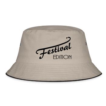 Festival Edition I - Bucket Hat - Khaki/Schwarz - Vorne